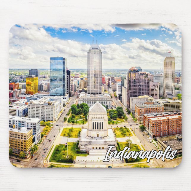 Downtown Indianapolis, Indiana, United States Mouse Pad (Front)