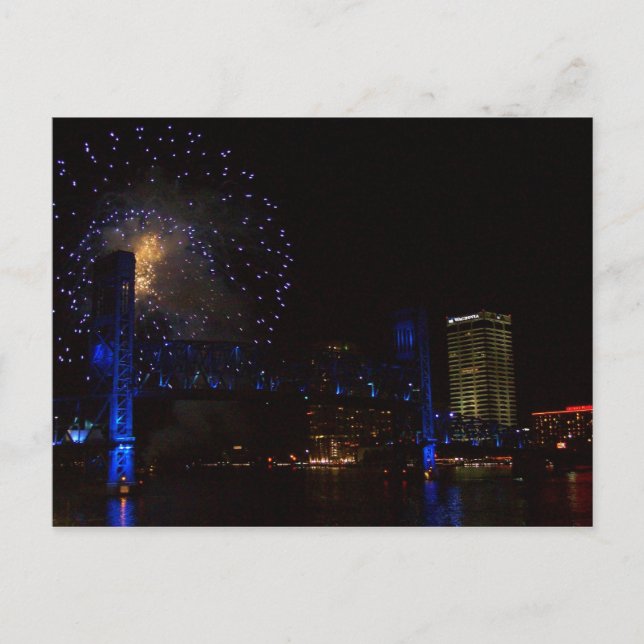 Downtown Jacksonville 4th of July Postcard (Front)
