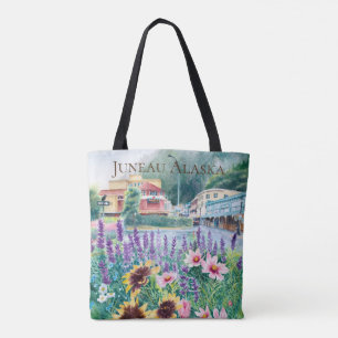 Downtown Juneau Red Dog Saloon Tote Bag
