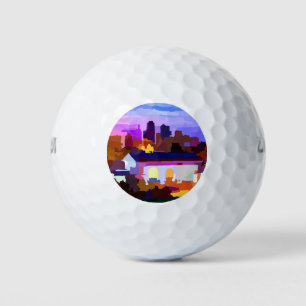 Downtown Kansas City Missouri Skyline Golf Balls