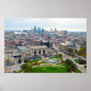 Downtown Kansas City, Missouri, Skyline Poster