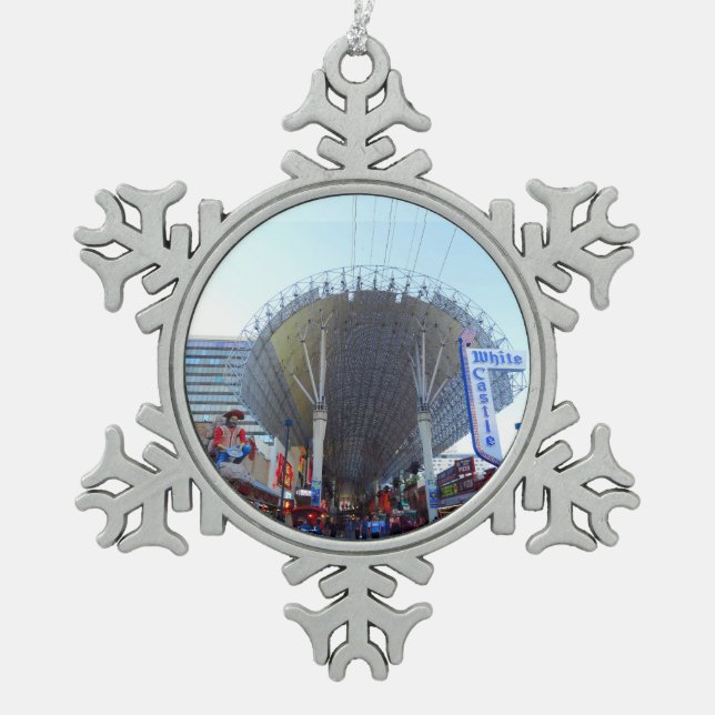 Downtown Las Vegas #1 Snowflake Ornament (Front)