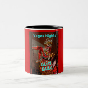 Downtown Las Vegas Nights Two-Tone Coffee Mug