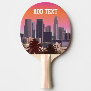 Downtown Los Angeles - Customisable Image Ping Pong Paddle