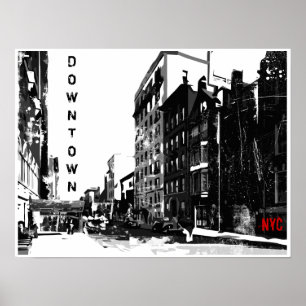 Downtown Manhattan Poster