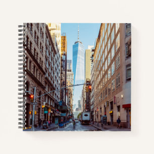 Downtown New York View of World Trade Centre Notebook