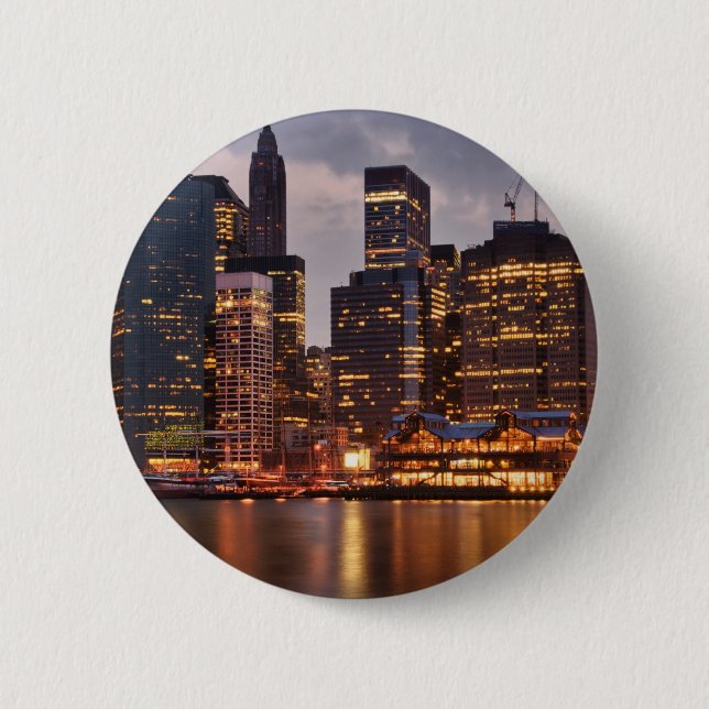 Downtown NYC 6 Cm Round Badge (Front)