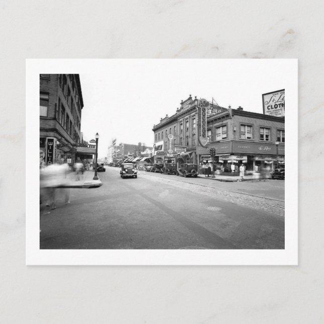 Downtown, Perth Amboy, New Jersey Vintage Postcard (Front)