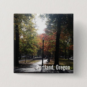 Downtown Portland, PSU Parkblocks 15 Cm Square Badge