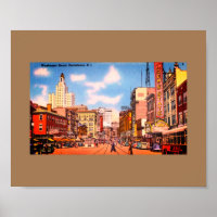 Downtown Providence, RI Vintage Photo