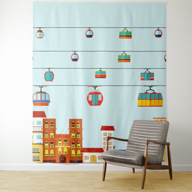 Downtown public transportation tapestry (In Situ)