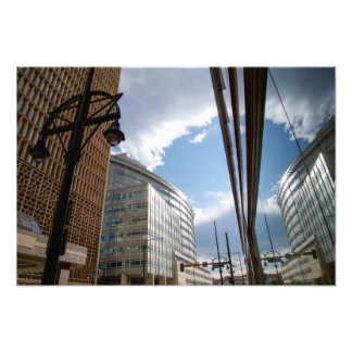 Downtown Reflection Photo Print