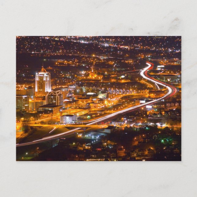 Downtown Roanoke, Virginia Postcard (Front)