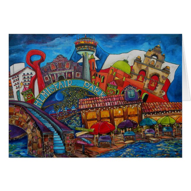 downtown san antonio card (Front Horizontal)