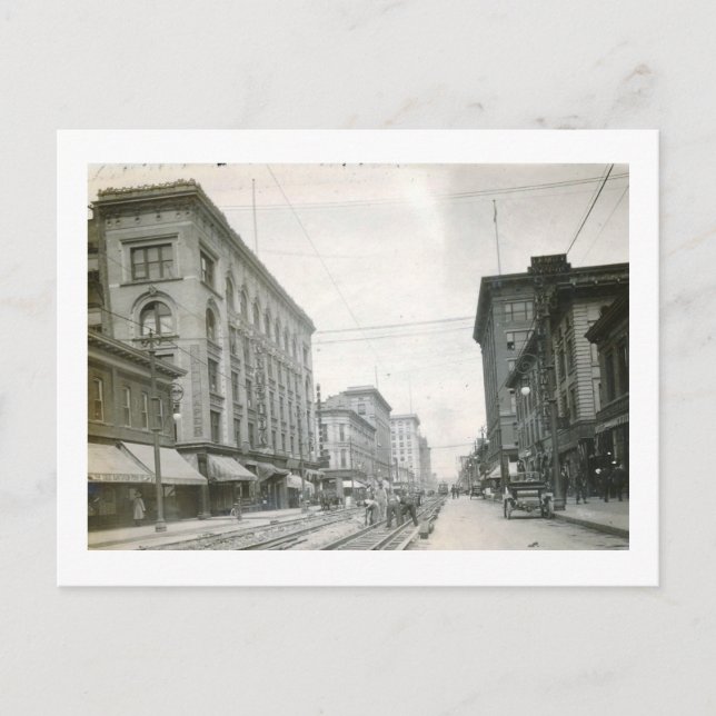 Downtown Scene, Denver 1905 Vintage Postcard (Front)
