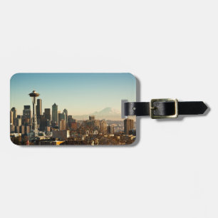 Downtown Seattle skyline and Space Needle Luggage Tag
