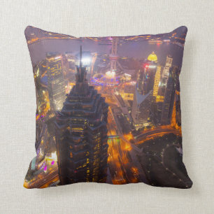 Downtown Shanghai City Cushion