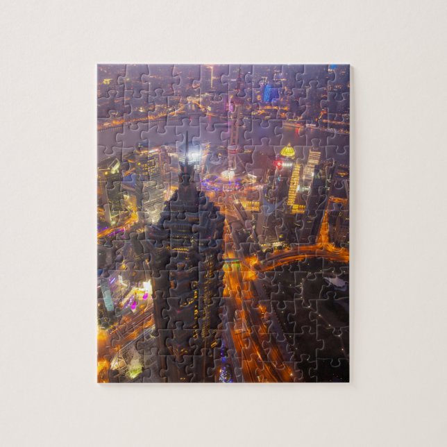 Downtown Shanghai City Jigsaw Puzzle (Vertical)