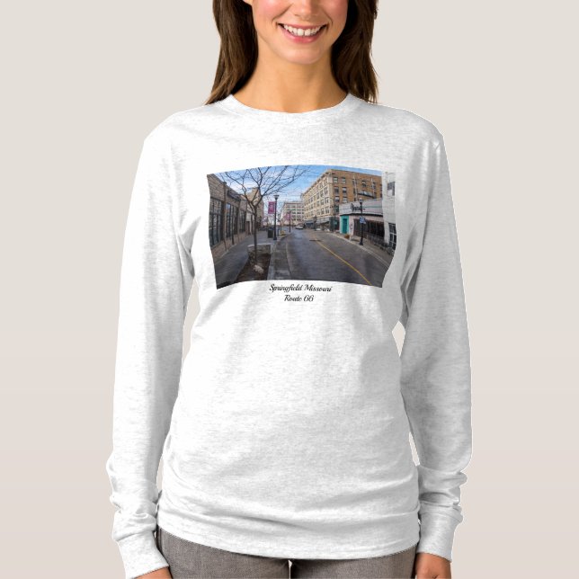 Downtown Springfield Long Sleeve T-Shirt (Front)