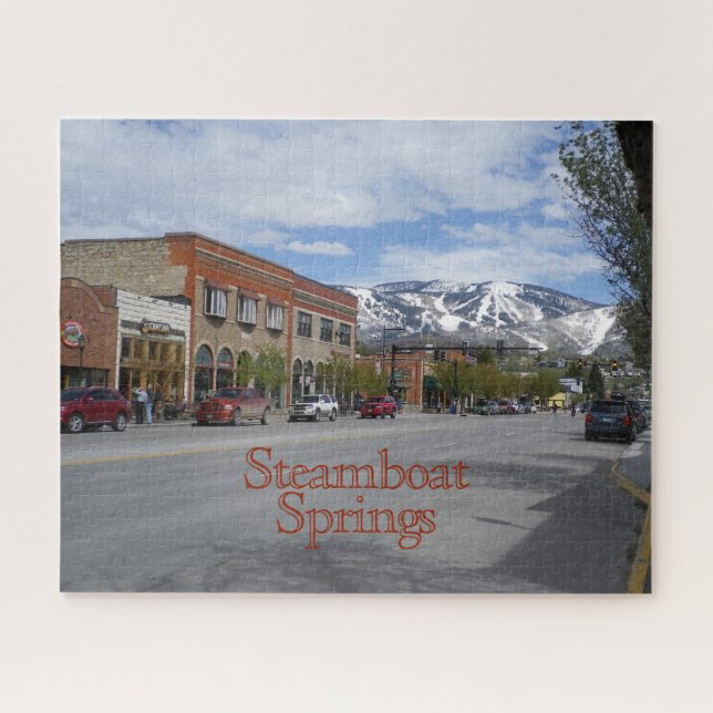 Downtown Steamboat Springs Colorado Jigsaw Puzzle (Horizontal)