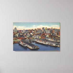 Downtown View from Bay Bridge Canvas Print