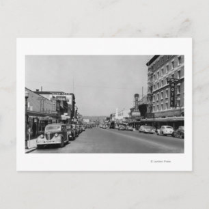 Downtown View of Chehalis, Washington Photograph Postcard