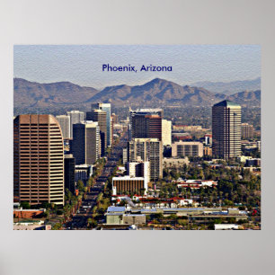 Downtown View of Phoenix, Arizona Poster
