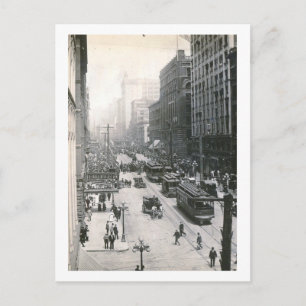 Downtown View, Seattle, Washington 1910 Vintage Postcard