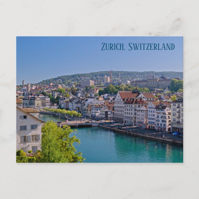 Downtown Zurich Postcard (Front)