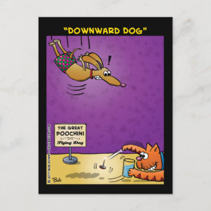 "Downward Dog" Postcard