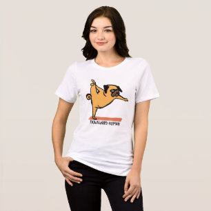 Downward Human-Yoga-Dog-Funny Tri-Blend Shirt