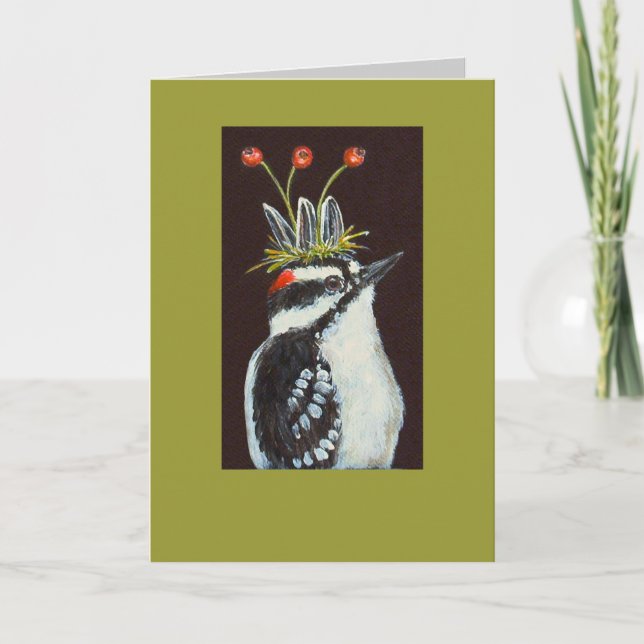 downy woodpecker card, Arthur Card (Front)