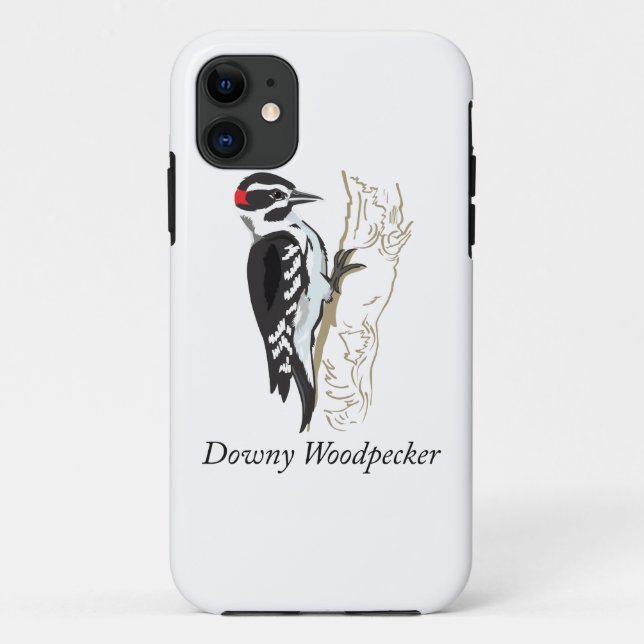 Downy Woodpecker Illustration Case-Mate iPhone Case (Back)