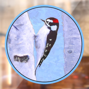 Downy Woodpecker Painting - Original Bird Art