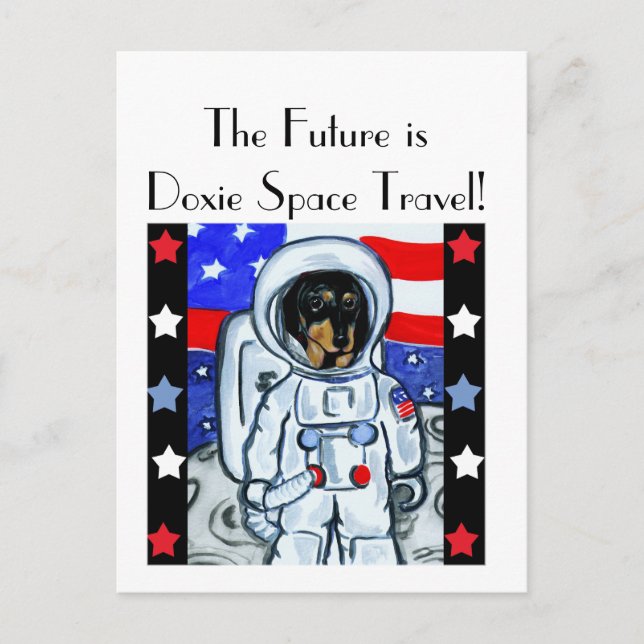 DOXIE ASTRONAUT   POSTCARD (Front)