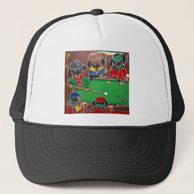 Doxie Billiards Trucker Hat (Front)