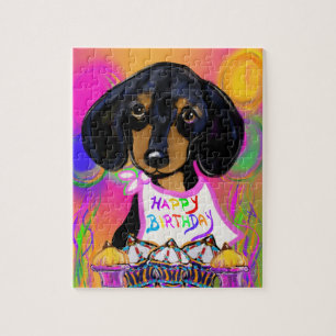 Doxie Birthday Jigsaw Puzzle