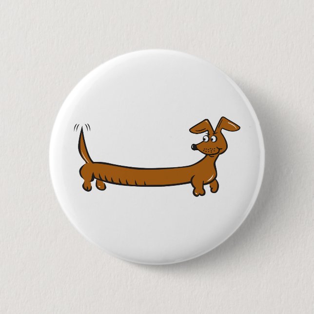 DOXIE-Cartoon 6 Cm Round Badge (Front)