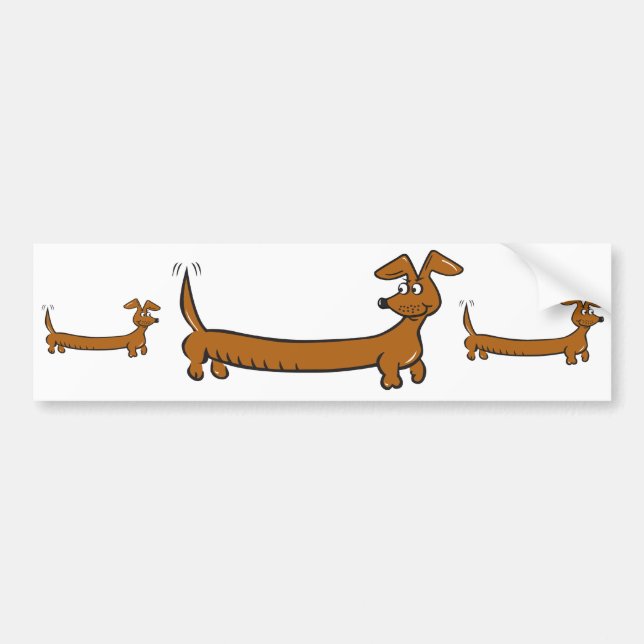 DOXIE-Cartoon Bumper Sticker (Front)