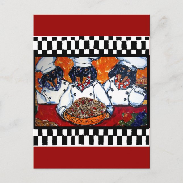 Doxie Chefs Postcard (Front)