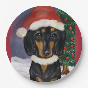 DOXIE CHRISTMAS   PAPER PLATE