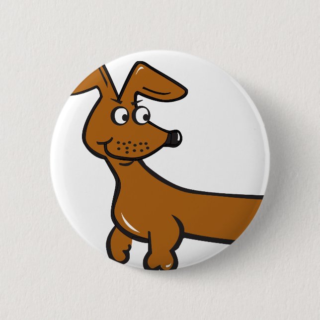 Doxie Dachshund 6 Cm Round Badge (Front)
