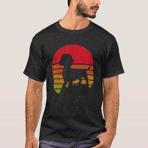 Doxie Dachshund Dad Dog  Retro Vintage Dachshund T-Shirt