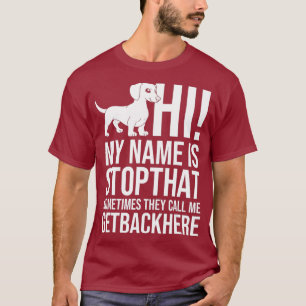 Doxie Dachshund Dog Puppies Owner Lover _35 T-Shirt