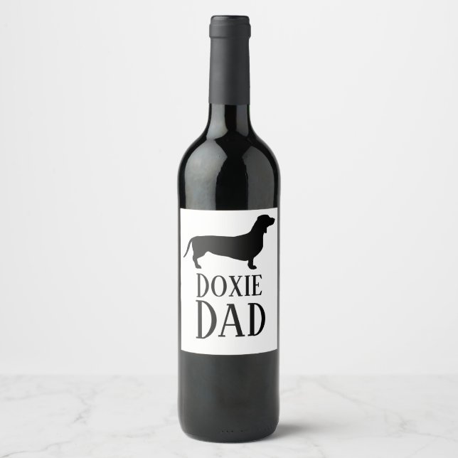 Doxie Dad Wine Label (Front)