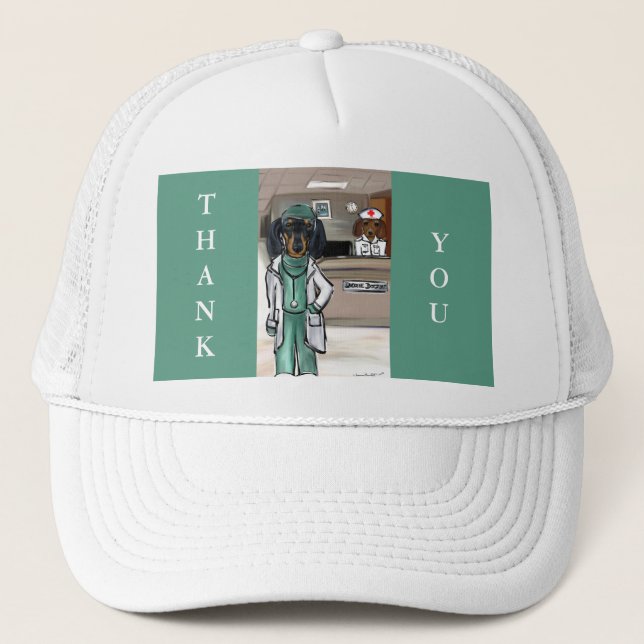 Doxie  Doctor Trucker Hat (Front)