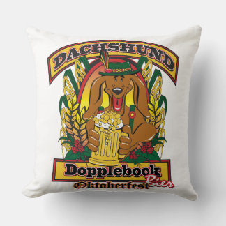 Doxie Dopple Bock Bier Cushion