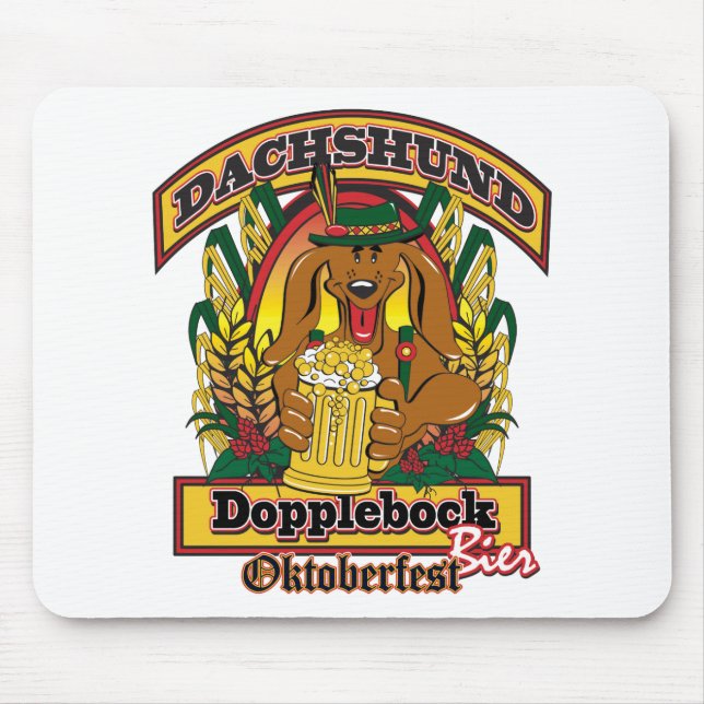 Doxie Dopple Bock Bier Mouse Pad (Front)