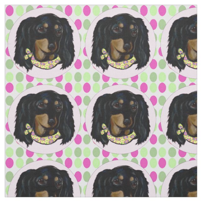 Doxie Easter Fabric (Swatch)