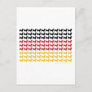 DOXIE-GERMAN-FLAG POSTCARD